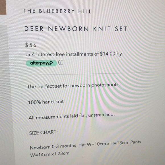 Deer Newborn Knit Set - Picture 4 of 7